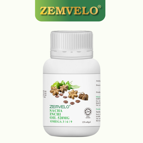 Zemvelo Sacha Inchi Oil 520mg Softgel