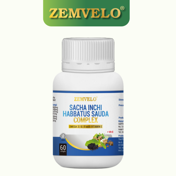 Zemvelo Sacha Inchi Habbatus Sauda Complex Softgel