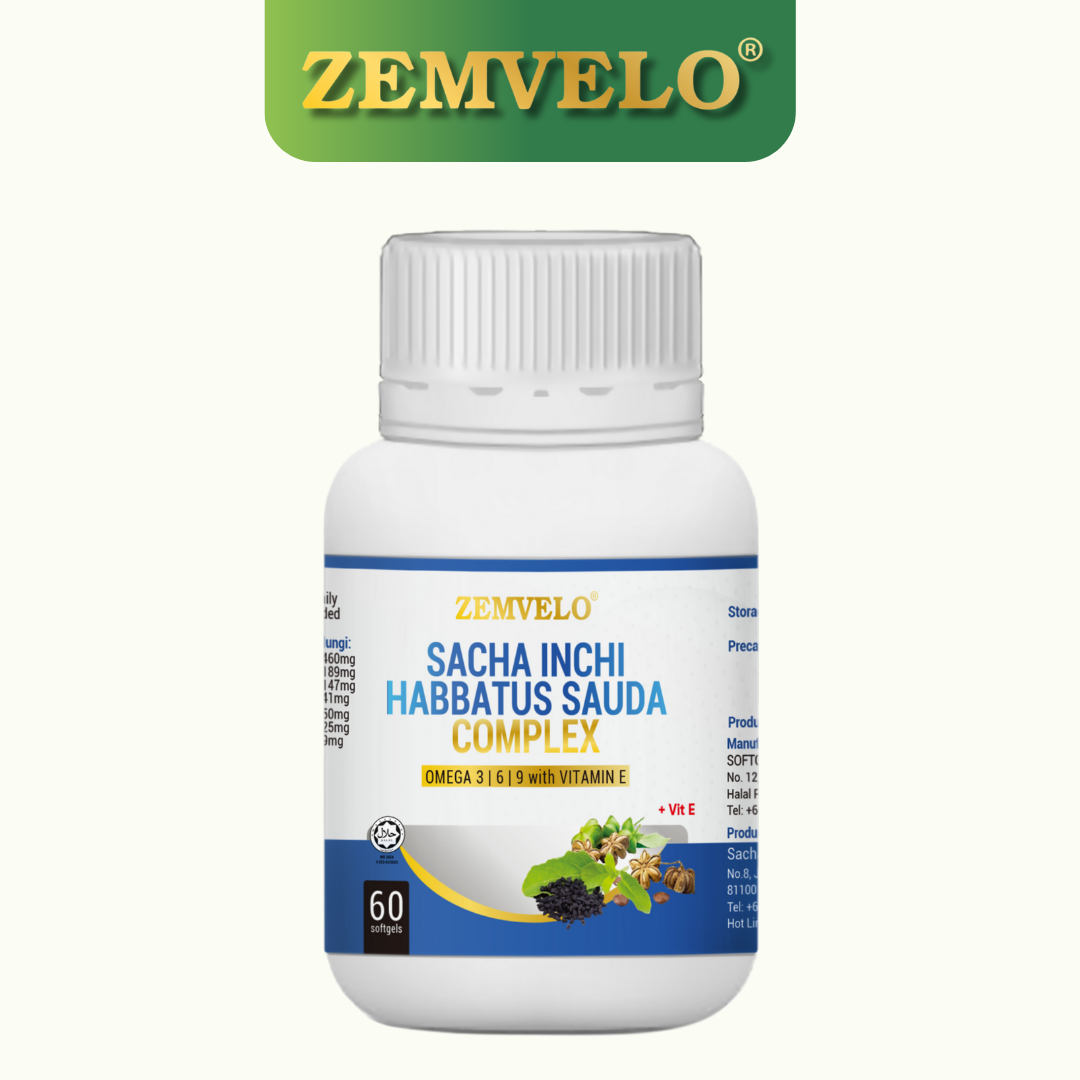 Zemvelo Sacha Inchi Habbatus Sauda Complex Softgel